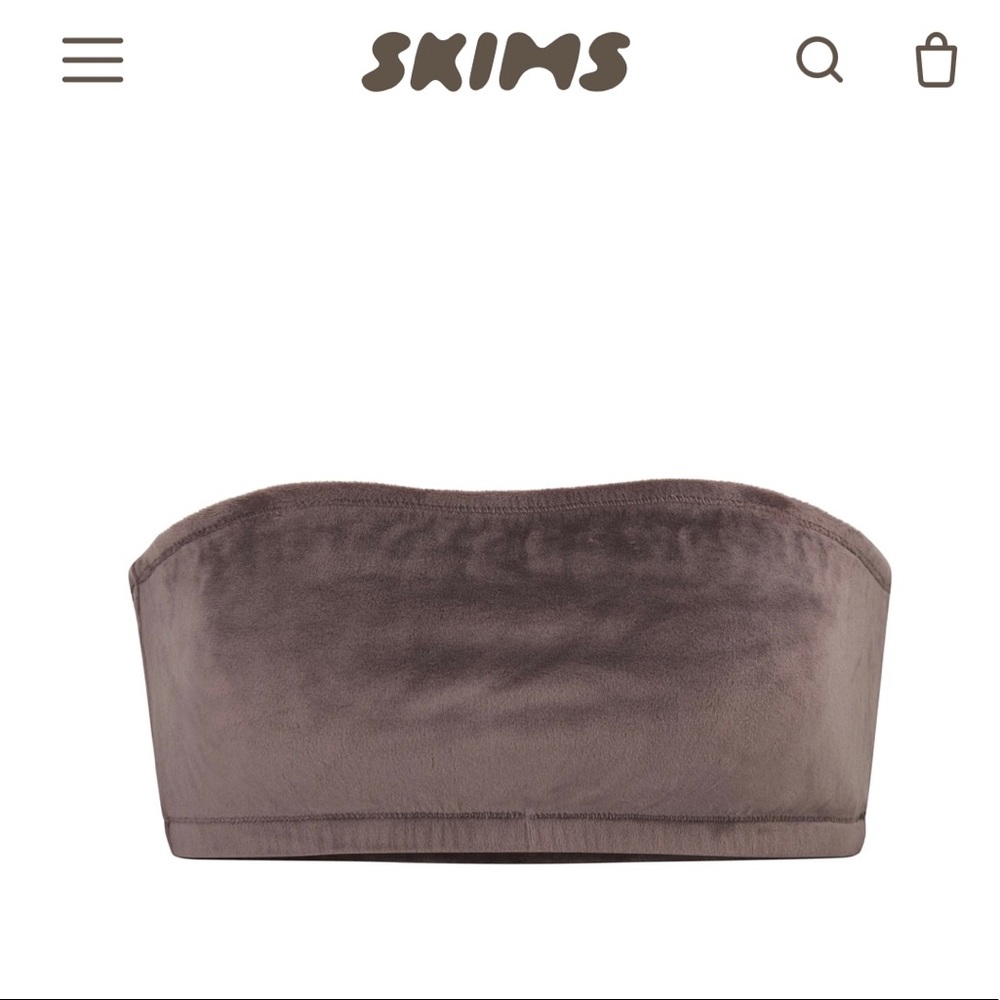 Skims Velour Bandeau Amethyst - never worn